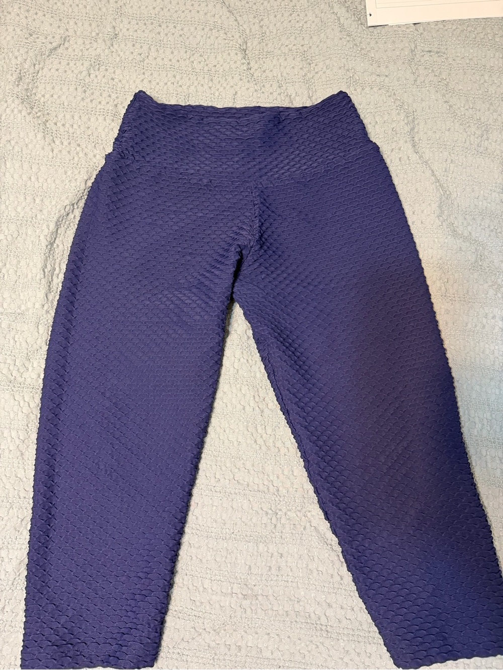 Booty by Brabants Midnight Blue Curvy Croco Cropped Leggings